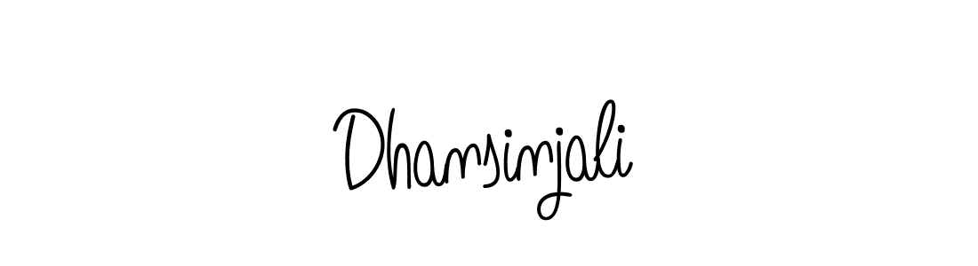 Dhansinjali stylish signature style. Best Handwritten Sign (Angelique-Rose-font-FFP) for my name. Handwritten Signature Collection Ideas for my name Dhansinjali. Dhansinjali signature style 5 images and pictures png