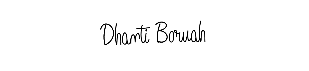 Once you've used our free online signature maker to create your best signature Angelique-Rose-font-FFP style, it's time to enjoy all of the benefits that Dhanti Boruah name signing documents. Dhanti Boruah signature style 5 images and pictures png