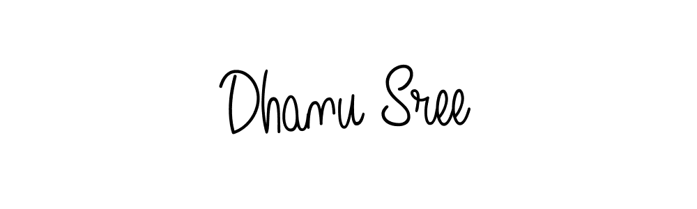 The best way (Angelique-Rose-font-FFP) to make a short signature is to pick only two or three words in your name. The name Dhanu Sree include a total of six letters. For converting this name. Dhanu Sree signature style 5 images and pictures png