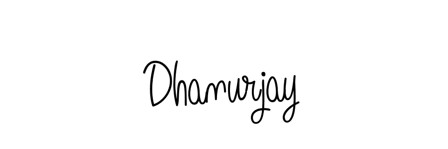 How to make Dhanurjay name signature. Use Angelique-Rose-font-FFP style for creating short signs online. This is the latest handwritten sign. Dhanurjay signature style 5 images and pictures png