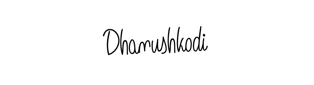 Design your own signature with our free online signature maker. With this signature software, you can create a handwritten (Angelique-Rose-font-FFP) signature for name Dhanushkodi. Dhanushkodi signature style 5 images and pictures png