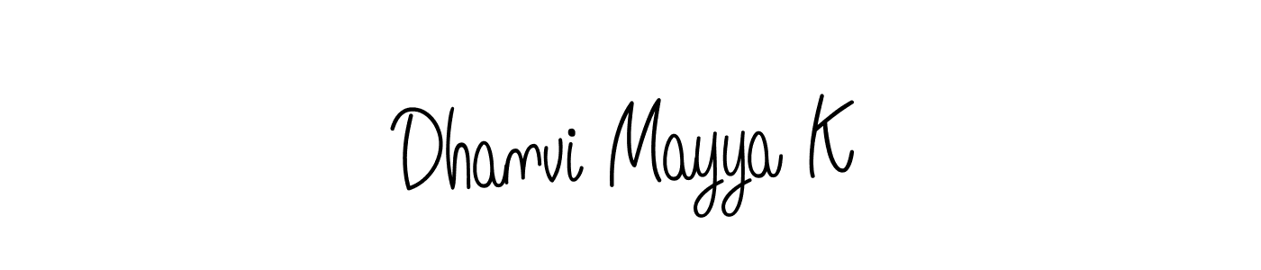 if you are searching for the best signature style for your name Dhanvi Mayya K. so please give up your signature search. here we have designed multiple signature styles  using Angelique-Rose-font-FFP. Dhanvi Mayya K signature style 5 images and pictures png