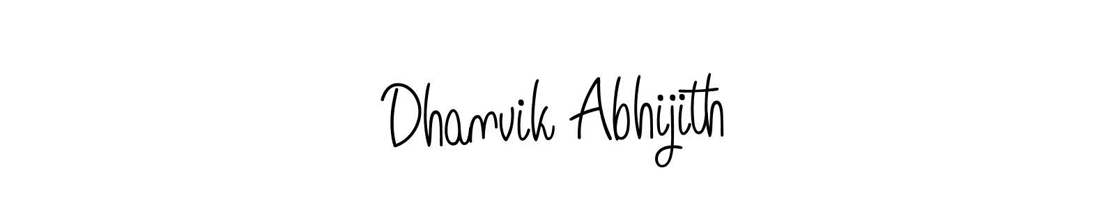 Angelique-Rose-font-FFP is a professional signature style that is perfect for those who want to add a touch of class to their signature. It is also a great choice for those who want to make their signature more unique. Get Dhanvik Abhijith name to fancy signature for free. Dhanvik Abhijith signature style 5 images and pictures png