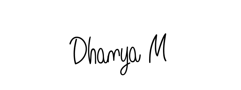 This is the best signature style for the Dhanya M name. Also you like these signature font (Angelique-Rose-font-FFP). Mix name signature. Dhanya M signature style 5 images and pictures png