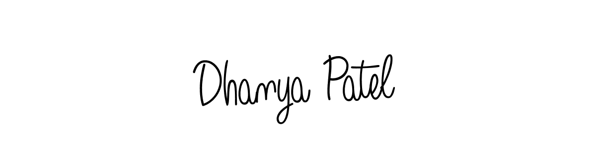 Make a beautiful signature design for name Dhanya Patel. Use this online signature maker to create a handwritten signature for free. Dhanya Patel signature style 5 images and pictures png