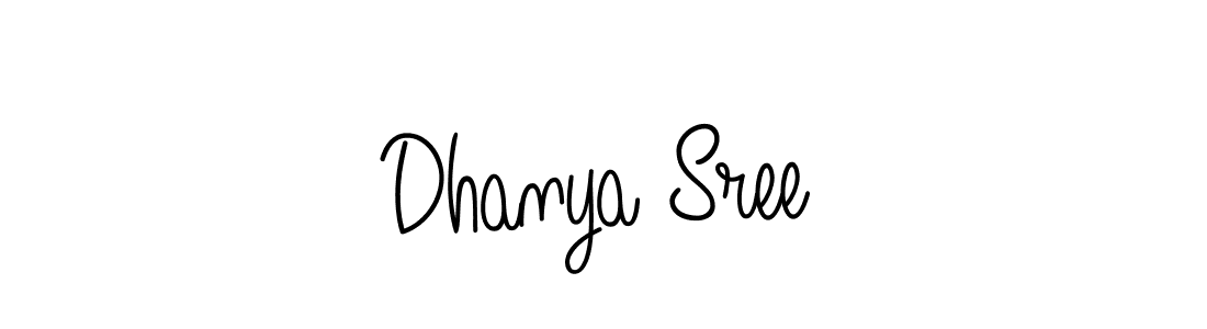 How to make Dhanya Sree signature? Angelique-Rose-font-FFP is a professional autograph style. Create handwritten signature for Dhanya Sree name. Dhanya Sree signature style 5 images and pictures png