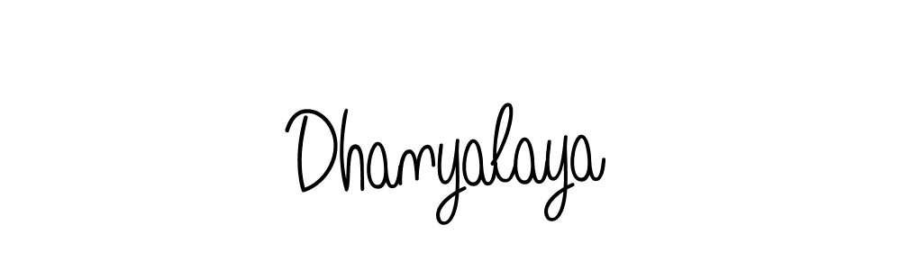 How to make Dhanyalaya name signature. Use Angelique-Rose-font-FFP style for creating short signs online. This is the latest handwritten sign. Dhanyalaya signature style 5 images and pictures png