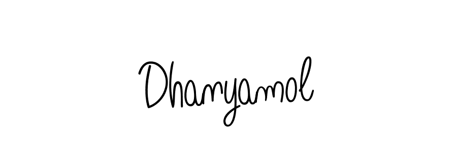 Once you've used our free online signature maker to create your best signature Angelique-Rose-font-FFP style, it's time to enjoy all of the benefits that Dhanyamol name signing documents. Dhanyamol signature style 5 images and pictures png