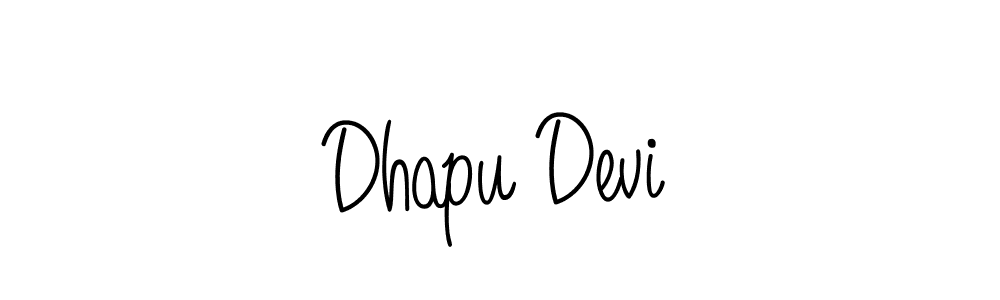 Also we have Dhapu Devi name is the best signature style. Create professional handwritten signature collection using Angelique-Rose-font-FFP autograph style. Dhapu Devi signature style 5 images and pictures png