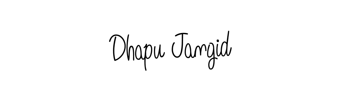 Create a beautiful signature design for name Dhapu Jangid. With this signature (Angelique-Rose-font-FFP) fonts, you can make a handwritten signature for free. Dhapu Jangid signature style 5 images and pictures png