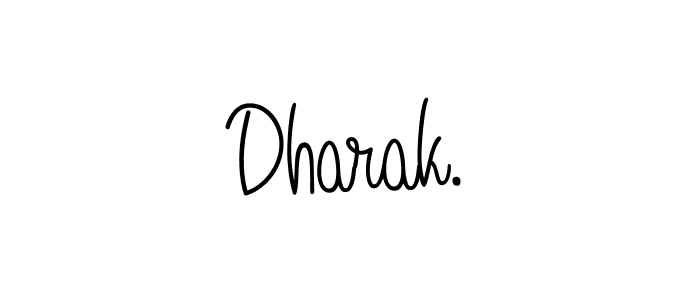 You should practise on your own different ways (Angelique-Rose-font-FFP) to write your name (Dharak.) in signature. don't let someone else do it for you. Dharak. signature style 5 images and pictures png