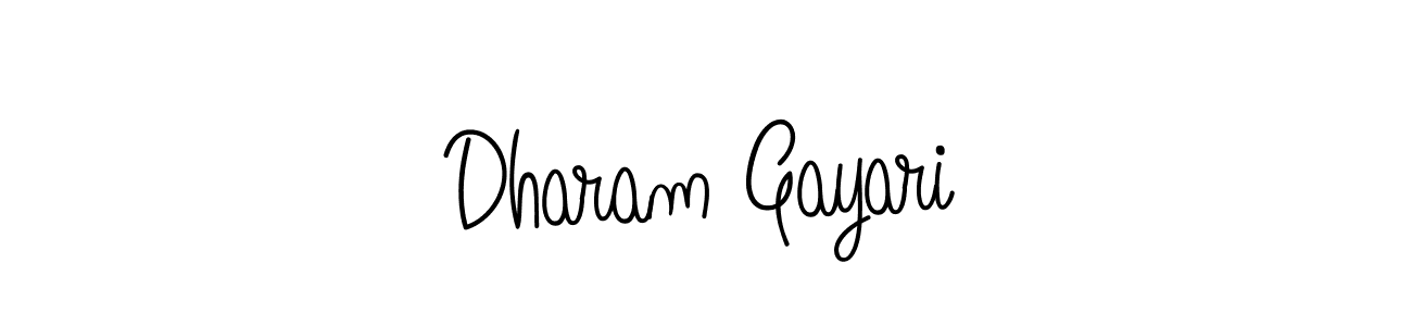Also we have Dharam Gayari name is the best signature style. Create professional handwritten signature collection using Angelique-Rose-font-FFP autograph style. Dharam Gayari signature style 5 images and pictures png