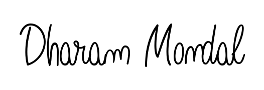 Create your official email sign-off with Dharam Mondal name in Angelique-Rose-font-FFP style. Crisp, clean, and perfectly legible across all screens. Dharam Mondal signature style 5 images and pictures png