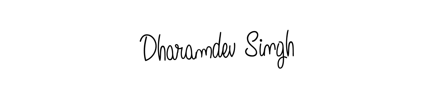 Use a signature maker to create a handwritten signature online. With this signature software, you can design (Angelique-Rose-font-FFP) your own signature for name Dharamdev Singh. Dharamdev Singh signature style 5 images and pictures png