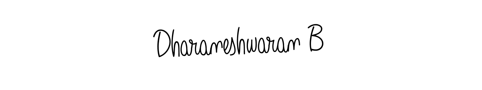 How to make Dharaneshwaran B name signature. Use Angelique-Rose-font-FFP style for creating short signs online. This is the latest handwritten sign. Dharaneshwaran B signature style 5 images and pictures png