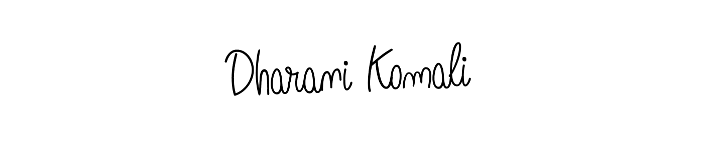 if you are searching for the best signature style for your name Dharani Komali. so please give up your signature search. here we have designed multiple signature styles  using Angelique-Rose-font-FFP. Dharani Komali signature style 5 images and pictures png