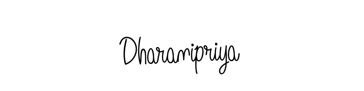 Also we have Dharanipriya name is the best signature style. Create professional handwritten signature collection using Angelique-Rose-font-FFP autograph style. Dharanipriya signature style 5 images and pictures png