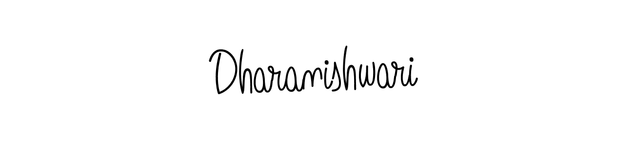 How to make Dharanishwari name signature. Use Angelique-Rose-font-FFP style for creating short signs online. This is the latest handwritten sign. Dharanishwari signature style 5 images and pictures png