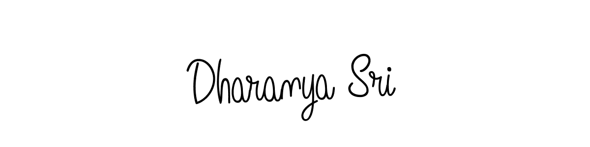 Dharanya Sri stylish signature style. Best Handwritten Sign (Angelique-Rose-font-FFP) for my name. Handwritten Signature Collection Ideas for my name Dharanya Sri. Dharanya Sri signature style 5 images and pictures png