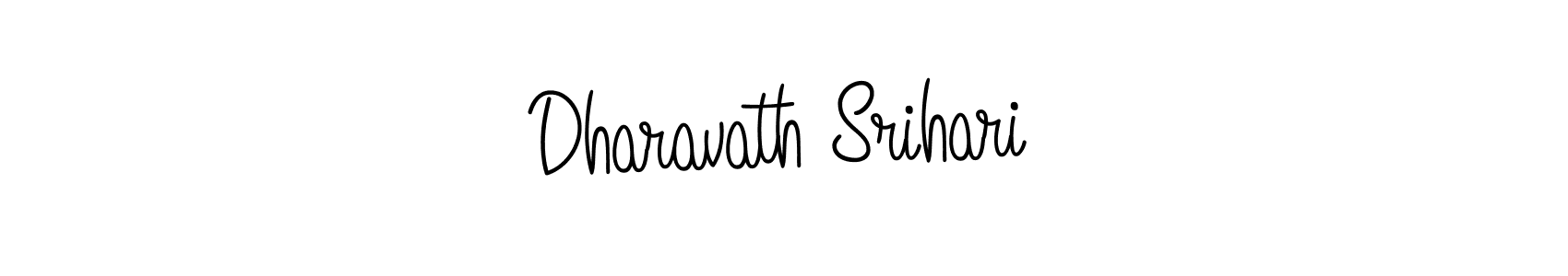 Use a signature maker to create a handwritten signature online. With this signature software, you can design (Angelique-Rose-font-FFP) your own signature for name Dharavath Srihari. Dharavath Srihari signature style 5 images and pictures png