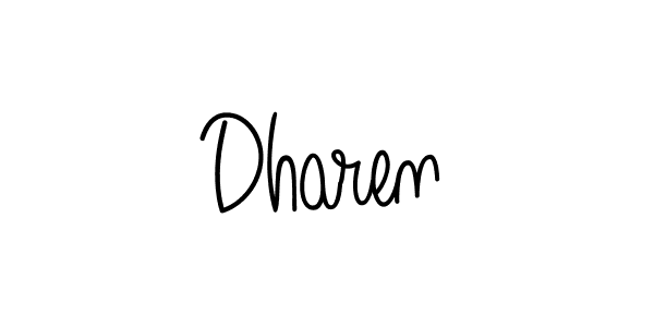 Dharen stylish signature style. Best Handwritten Sign (Angelique-Rose-font-FFP) for my name. Handwritten Signature Collection Ideas for my name Dharen. Dharen signature style 5 images and pictures png