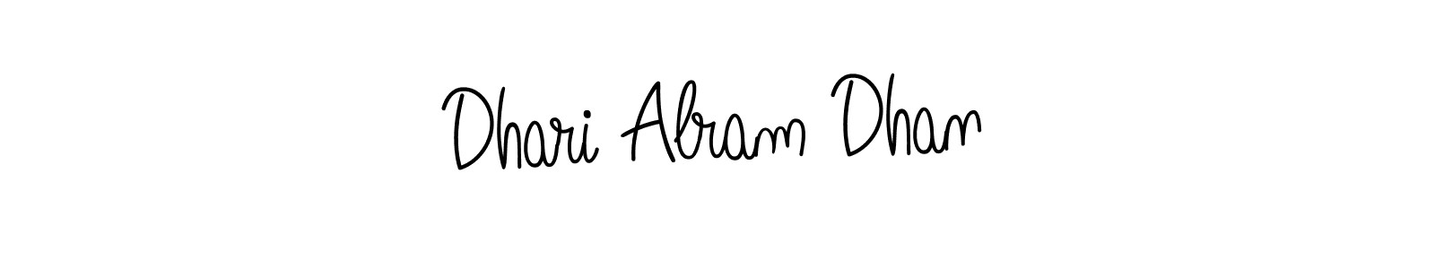 Make a short Dhari Alram Dhan signature style. Manage your documents anywhere anytime using Angelique-Rose-font-FFP. Create and add eSignatures, submit forms, share and send files easily. Dhari Alram Dhan signature style 5 images and pictures png
