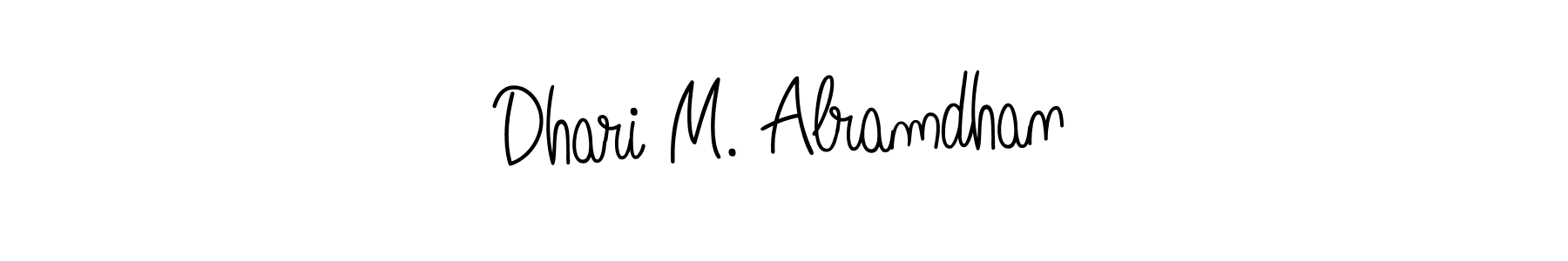 Make a beautiful signature design for name Dhari M. Alramdhan. Use this online signature maker to create a handwritten signature for free. Dhari M. Alramdhan signature style 5 images and pictures png