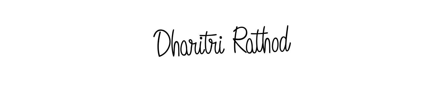How to make Dharitri Rathod signature? Angelique-Rose-font-FFP is a professional autograph style. Create handwritten signature for Dharitri Rathod name. Dharitri Rathod signature style 5 images and pictures png