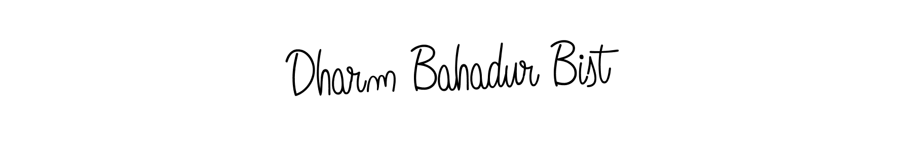 The best way (Angelique-Rose-font-FFP) to make a short signature is to pick only two or three words in your name. The name Dharm Bahadur Bist include a total of six letters. For converting this name. Dharm Bahadur Bist signature style 5 images and pictures png