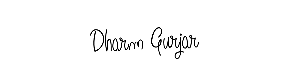 How to Draw Dharm Gurjar signature style? Angelique-Rose-font-FFP is a latest design signature styles for name Dharm Gurjar. Dharm Gurjar signature style 5 images and pictures png