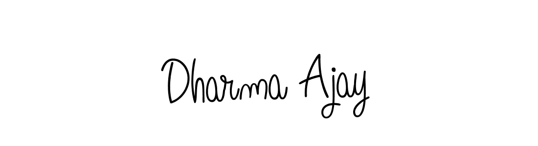 Once you've used our free online signature maker to create your best signature Angelique-Rose-font-FFP style, it's time to enjoy all of the benefits that Dharma Ajay name signing documents. Dharma Ajay signature style 5 images and pictures png