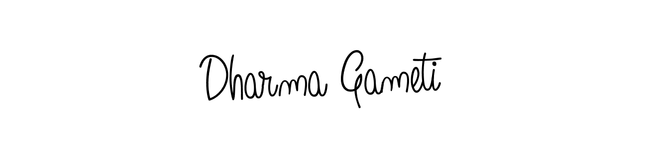 Dharma Gameti stylish signature style. Best Handwritten Sign (Angelique-Rose-font-FFP) for my name. Handwritten Signature Collection Ideas for my name Dharma Gameti. Dharma Gameti signature style 5 images and pictures png