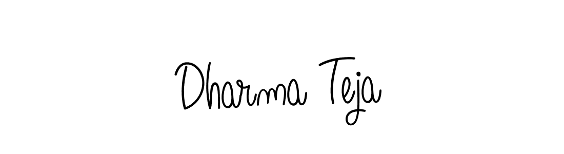 Make a beautiful signature design for name Dharma Teja. With this signature (Angelique-Rose-font-FFP) style, you can create a handwritten signature for free. Dharma Teja signature style 5 images and pictures png