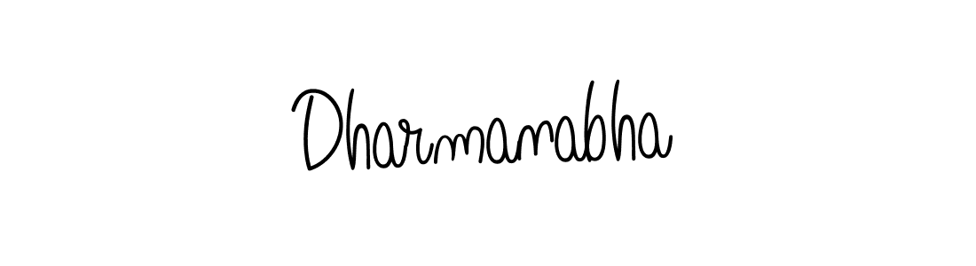 Make a beautiful signature design for name Dharmanabha. With this signature (Angelique-Rose-font-FFP) style, you can create a handwritten signature for free. Dharmanabha signature style 5 images and pictures png