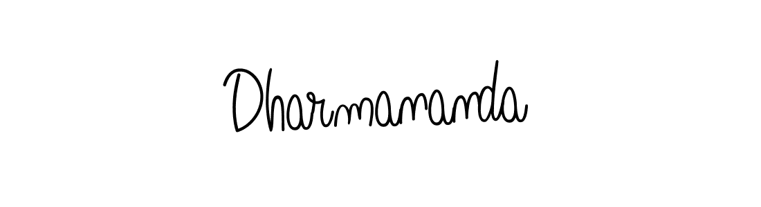 You should practise on your own different ways (Angelique-Rose-font-FFP) to write your name (Dharmananda) in signature. don't let someone else do it for you. Dharmananda signature style 5 images and pictures png