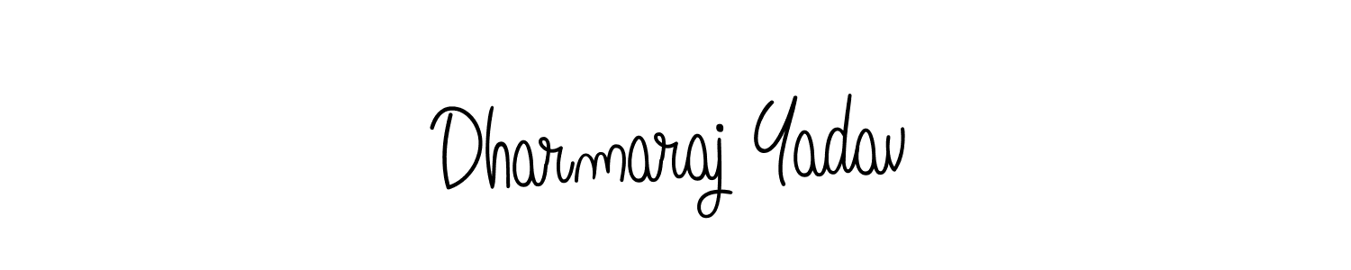 Make a beautiful signature design for name Dharmaraj Yadav. With this signature (Angelique-Rose-font-FFP) style, you can create a handwritten signature for free. Dharmaraj Yadav signature style 5 images and pictures png