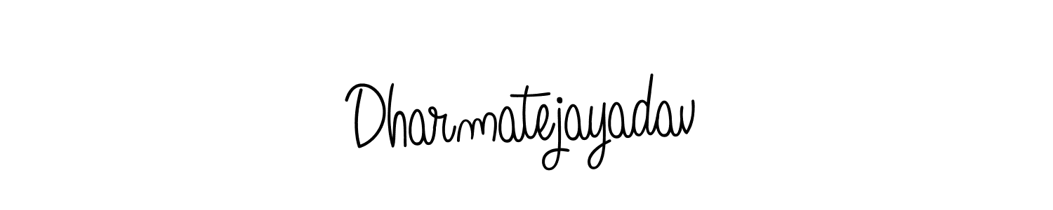 Design your own signature with our free online signature maker. With this signature software, you can create a handwritten (Angelique-Rose-font-FFP) signature for name Dharmatejayadav. Dharmatejayadav signature style 5 images and pictures png
