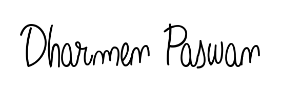 Create a personalized artistic stamp with Dharmen Paswan in Angelique-Rose-font-FFP font. Perfect for visual artists, designers, and influencers. Dharmen Paswan signature style 5 images and pictures png