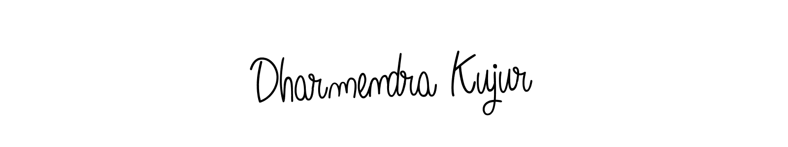 Design your own signature with our free online signature maker. With this signature software, you can create a handwritten (Angelique-Rose-font-FFP) signature for name Dharmendra Kujur. Dharmendra Kujur signature style 5 images and pictures png