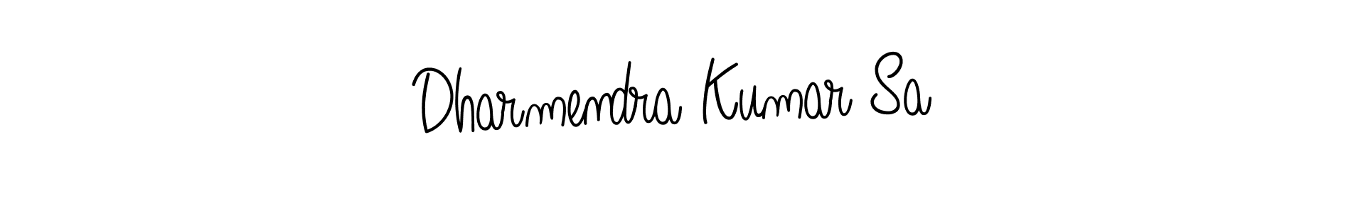 Make a beautiful signature design for name Dharmendra Kumar Sa. With this signature (Angelique-Rose-font-FFP) style, you can create a handwritten signature for free. Dharmendra Kumar Sa signature style 5 images and pictures png