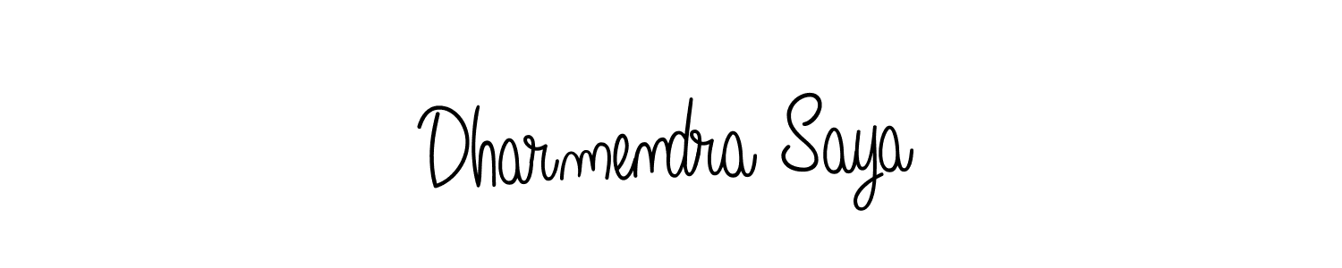 Make a short Dharmendra Saya signature style. Manage your documents anywhere anytime using Angelique-Rose-font-FFP. Create and add eSignatures, submit forms, share and send files easily. Dharmendra Saya signature style 5 images and pictures png