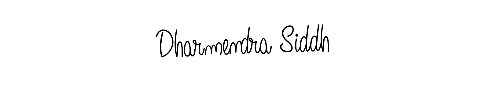 Design your own signature with our free online signature maker. With this signature software, you can create a handwritten (Angelique-Rose-font-FFP) signature for name Dharmendra Siddh. Dharmendra Siddh signature style 5 images and pictures png