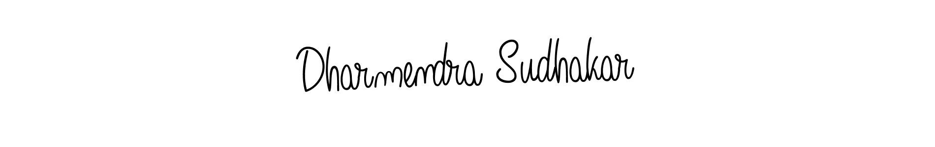 Make a beautiful signature design for name Dharmendra Sudhakar. With this signature (Angelique-Rose-font-FFP) style, you can create a handwritten signature for free. Dharmendra Sudhakar signature style 5 images and pictures png