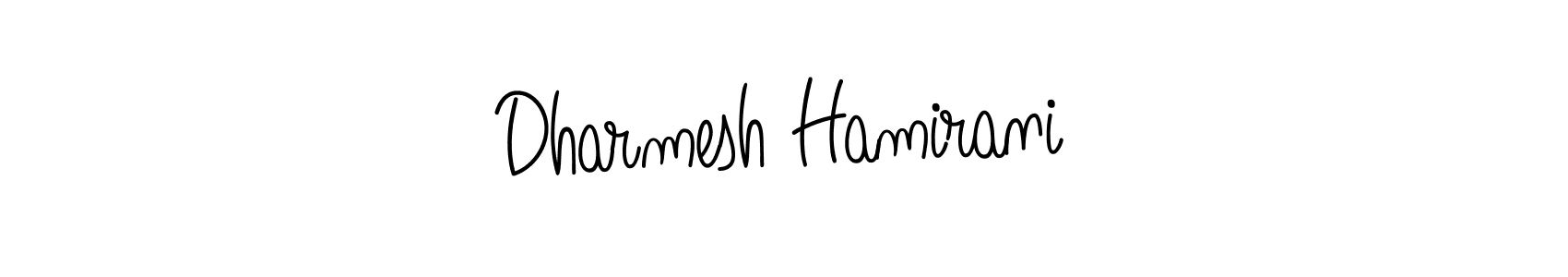 It looks lik you need a new signature style for name Dharmesh Hamirani. Design unique handwritten (Angelique-Rose-font-FFP) signature with our free signature maker in just a few clicks. Dharmesh Hamirani signature style 5 images and pictures png