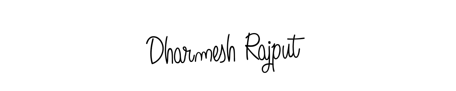 You should practise on your own different ways (Angelique-Rose-font-FFP) to write your name (Dharmesh Rajput) in signature. don't let someone else do it for you. Dharmesh Rajput signature style 5 images and pictures png