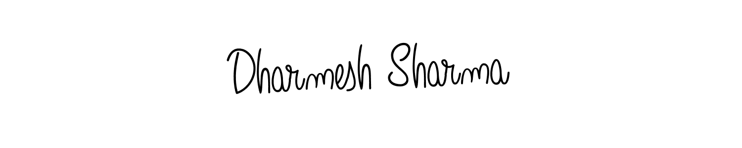 How to Draw Dharmesh Sharma signature style? Angelique-Rose-font-FFP is a latest design signature styles for name Dharmesh Sharma. Dharmesh Sharma signature style 5 images and pictures png