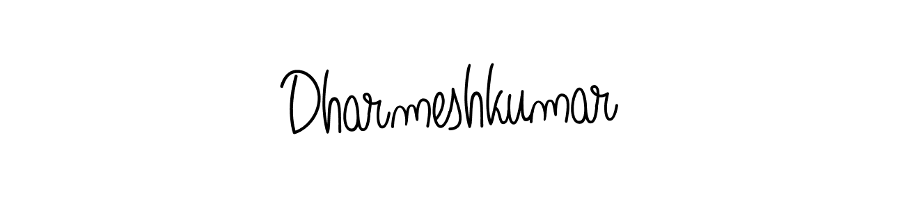 Design your own signature with our free online signature maker. With this signature software, you can create a handwritten (Angelique-Rose-font-FFP) signature for name Dharmeshkumar. Dharmeshkumar signature style 5 images and pictures png
