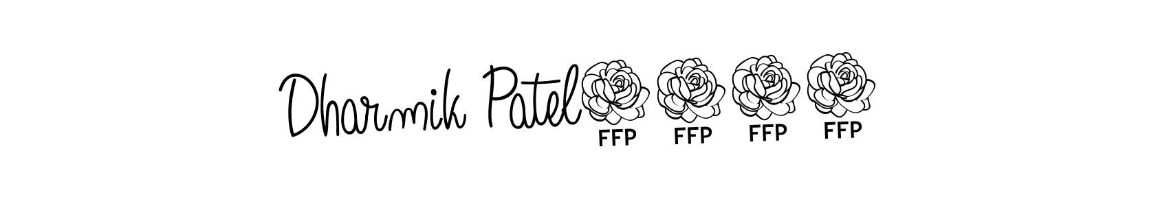 How to Draw Dharmik Patel9601 signature style? Angelique-Rose-font-FFP is a latest design signature styles for name Dharmik Patel9601. Dharmik Patel9601 signature style 5 images and pictures png