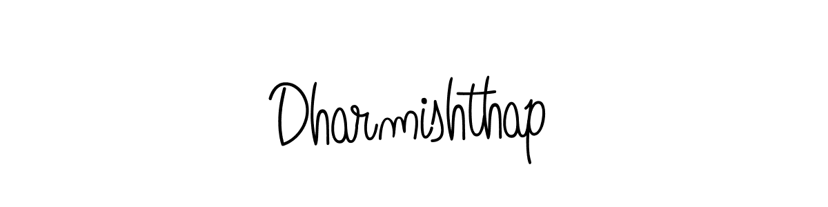 Dharmishthap stylish signature style. Best Handwritten Sign (Angelique-Rose-font-FFP) for my name. Handwritten Signature Collection Ideas for my name Dharmishthap. Dharmishthap signature style 5 images and pictures png