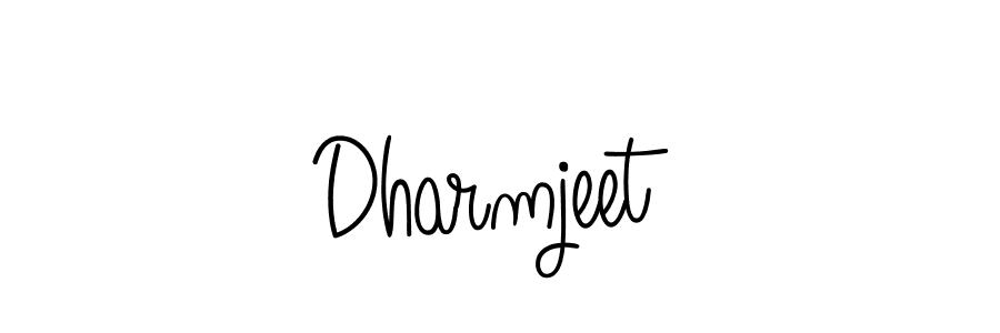Make a beautiful signature design for name Dharmjeet. With this signature (Angelique-Rose-font-FFP) style, you can create a handwritten signature for free. Dharmjeet signature style 5 images and pictures png